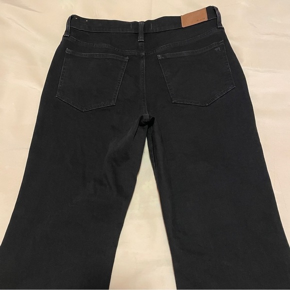 Madewell- The Perfect Vintage Flare Jean in Sherborn Wash Black Size 28 - Picture 6 of 11